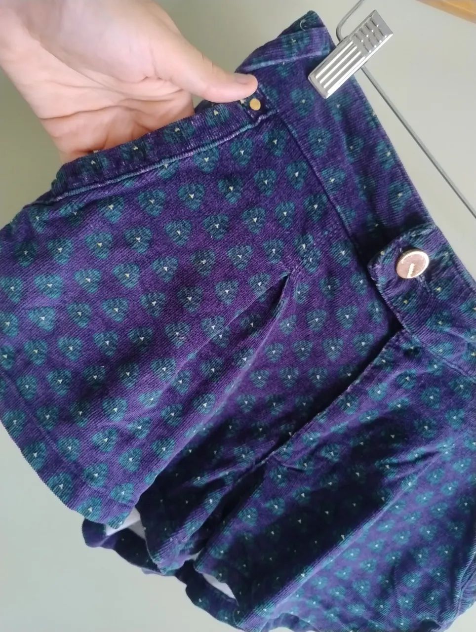 Shorts veludo Damyller 38 - Foto 2