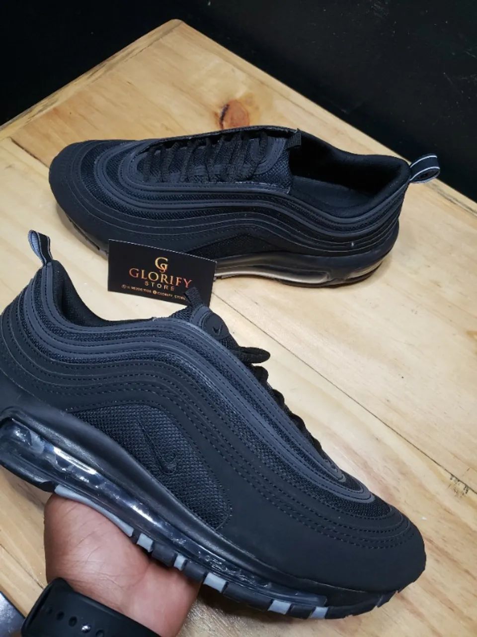 Tênis Nike Air Max 97 Couro Masculino Linha Luxo