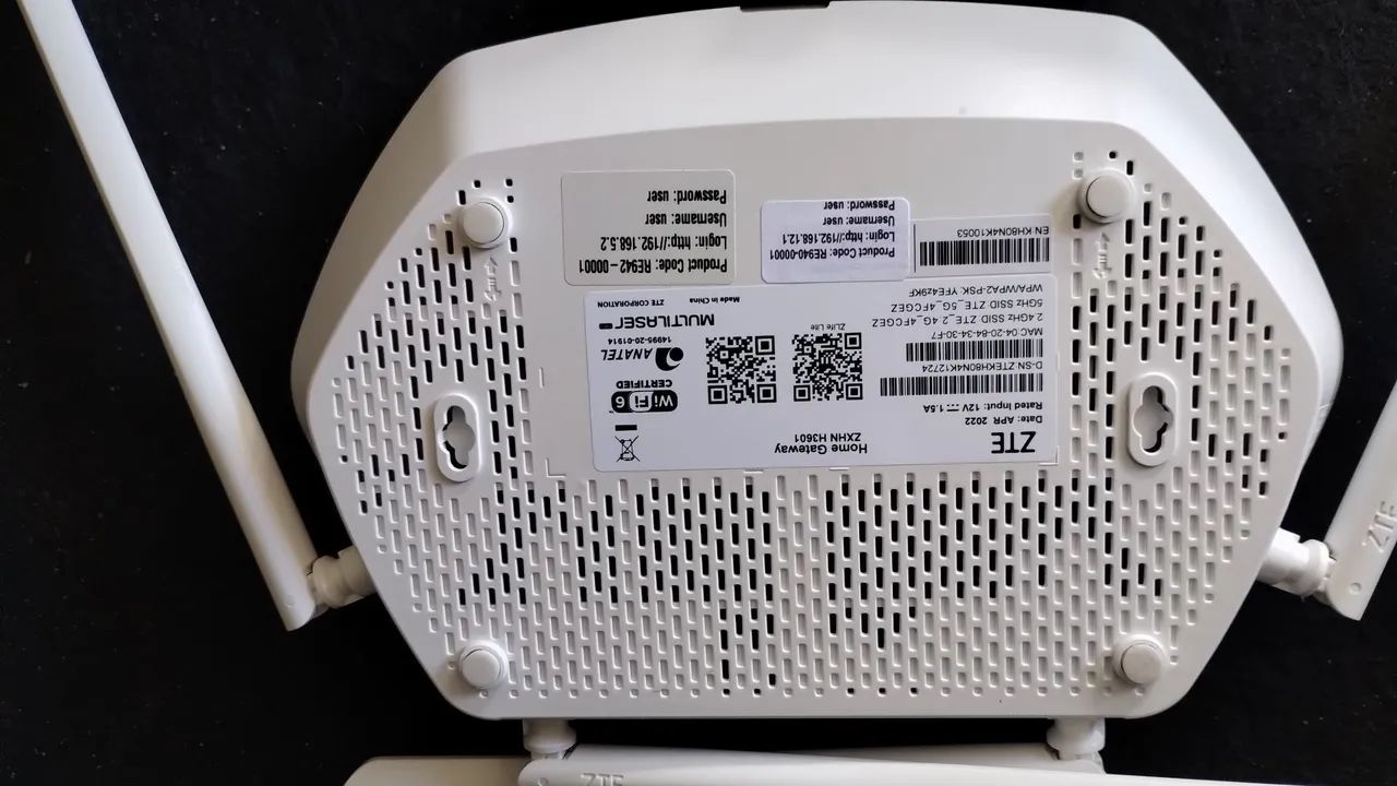 Roteador modem ZTE Multilaser 4 antenas  - Foto 4