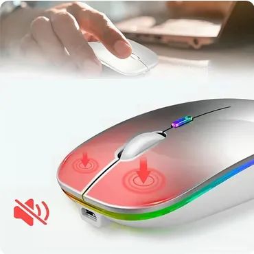 Mouse Sem Fio Dual Mode Compatível com Bluetooth 5.1 + 2.4Ghz - Foto 4