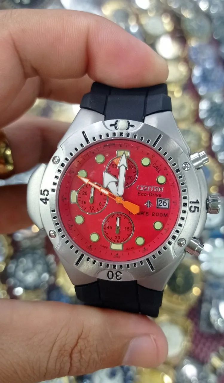 Relógio Citizen Eco-Drive Aqualand Premium incrivel Japonês 100