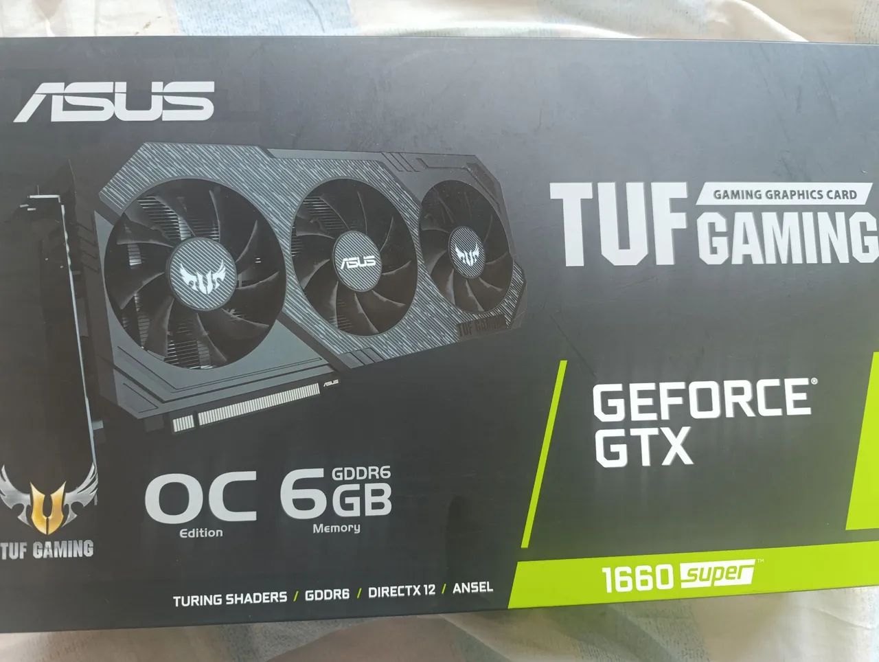 Placa de vídeo 1660 super com caixa TUF 3 OC Edition