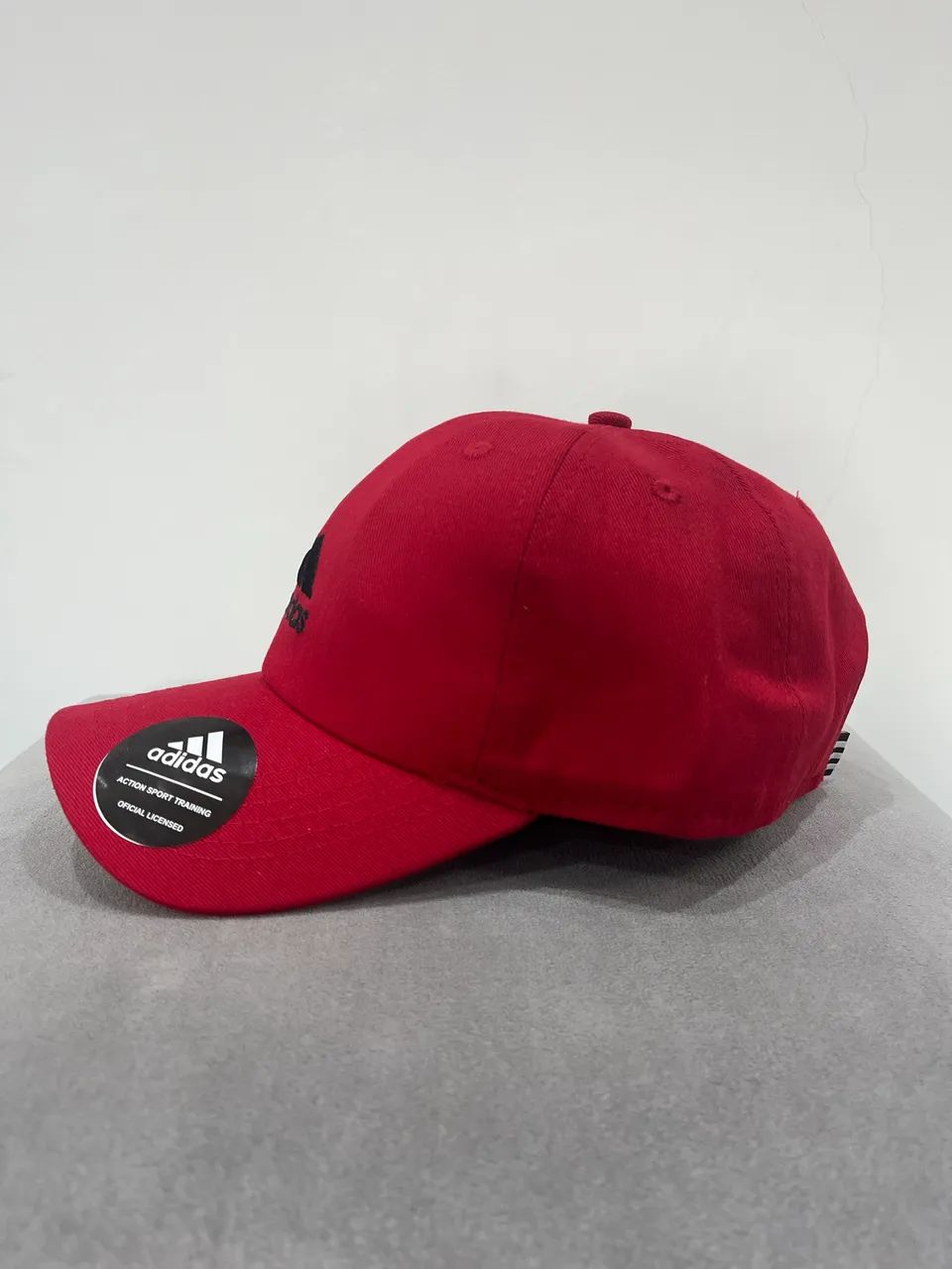 Boné Adidas 100% Algodão Vermelho  - Foto 3