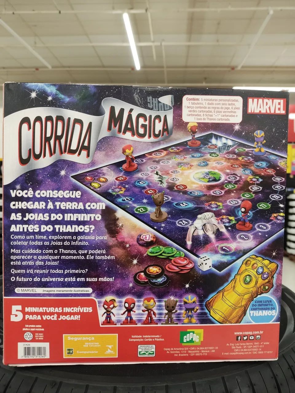 Jogo de Tabuleiro Marvel Corrida Mágica - Foto 2