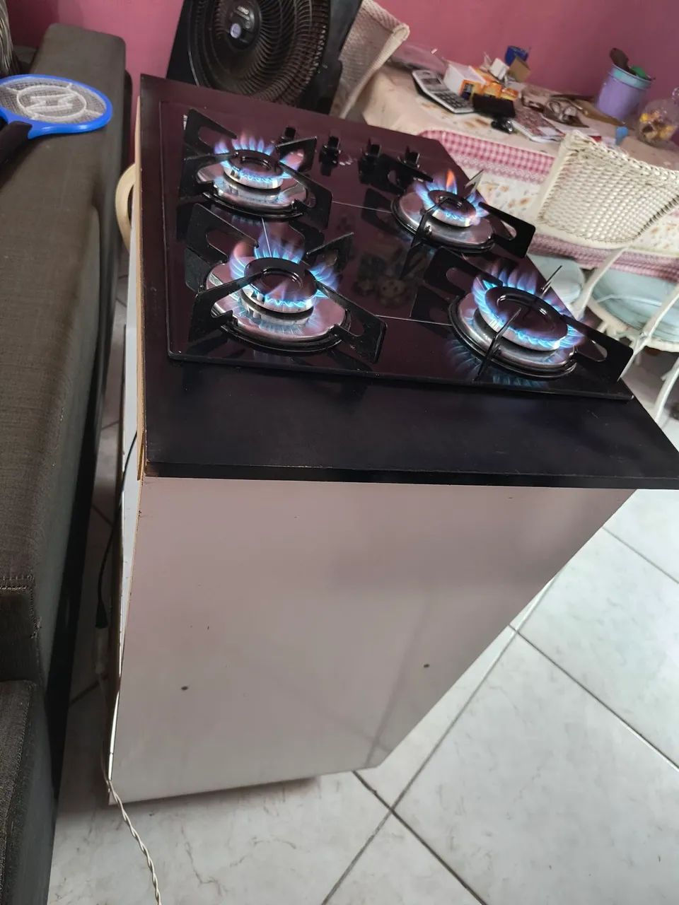 Fogão Cooktop 4 bocas automático C balcão  - Foto 2