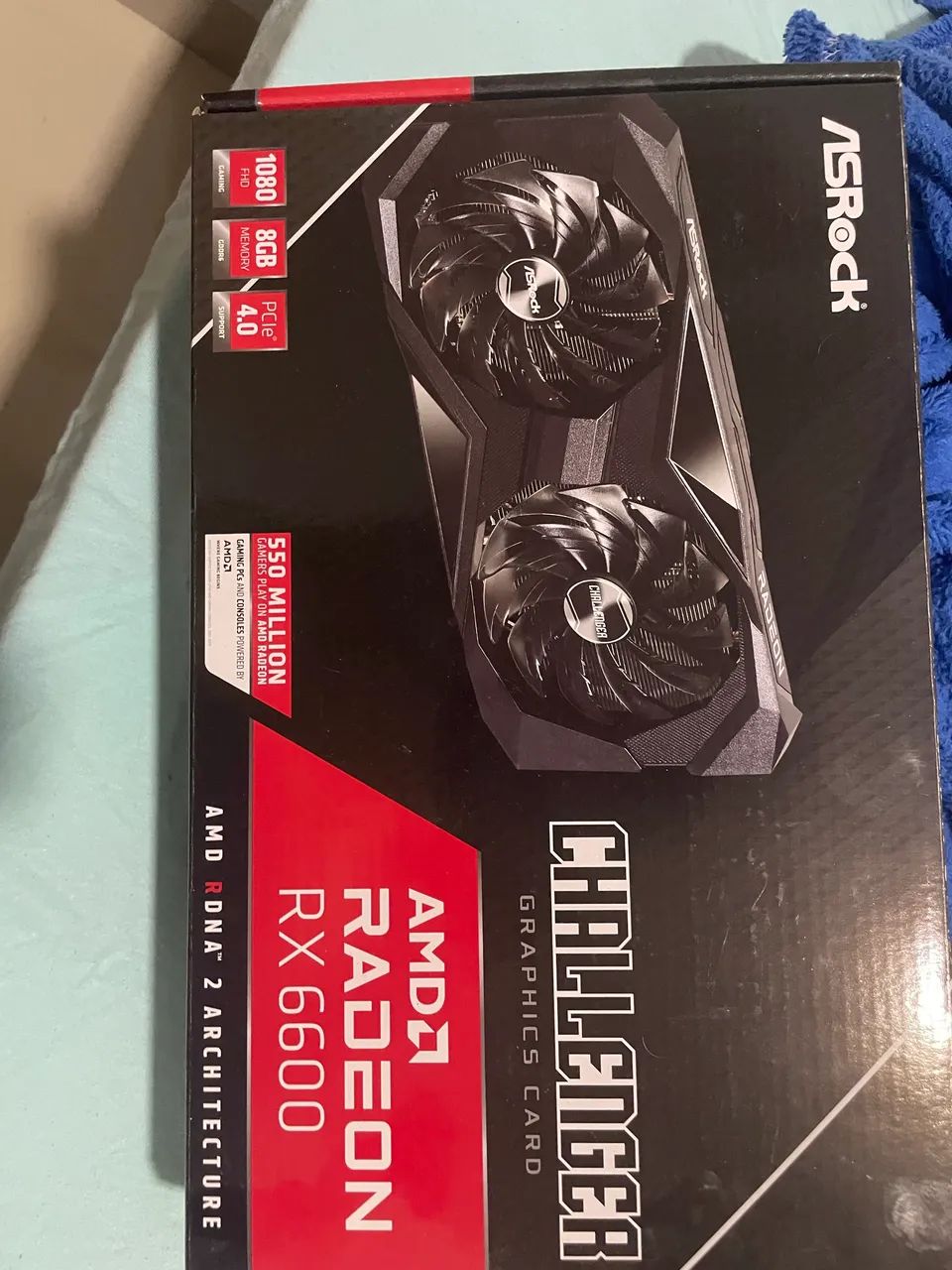 ASRock RX6600 Callenger 8GB モンハンワイルズ推奨 Placa de Vídeo