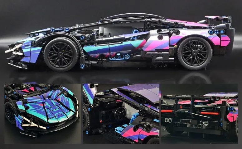 Tipo Lego Lamborghini 1:14 1314 peças - Foto 2