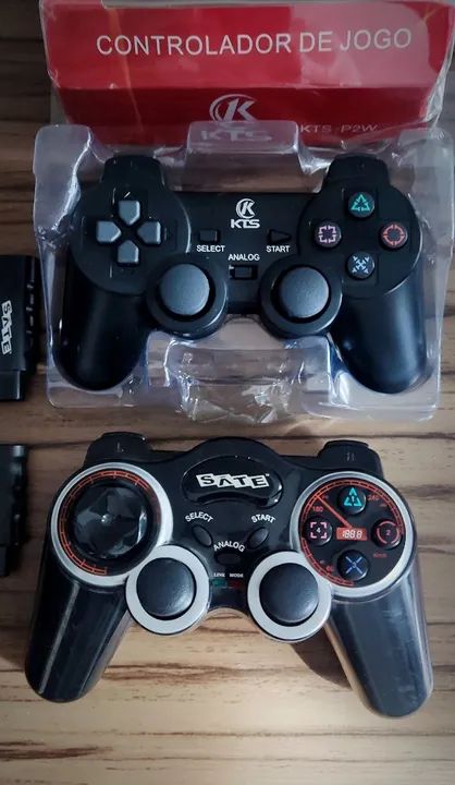 Kit 2 Controles p Playstation 2 - Excelente 