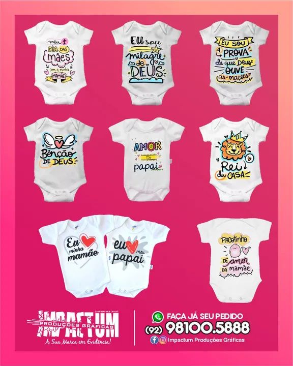 Body Infantil Sublimático Personalizado - R$ 35,00  - Foto 4