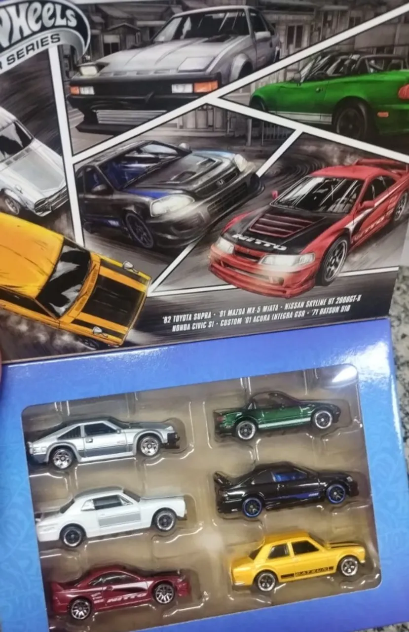 5 pack Hot Wheels - Conjunto de Carrinhos Série Drift