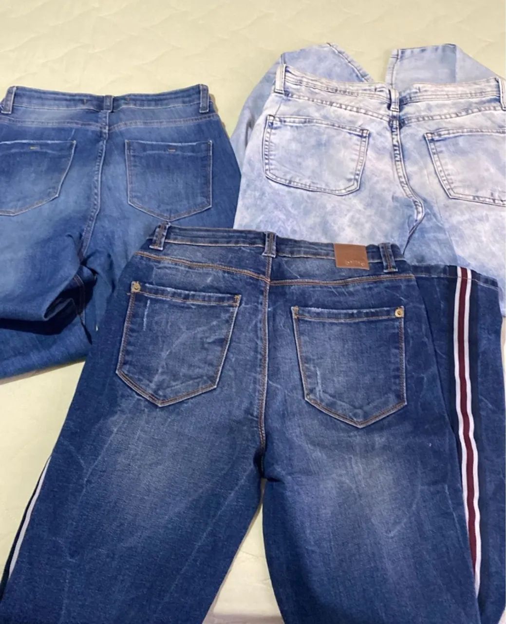 Kit com 3 Calças Jeans Modernas - Foto 3