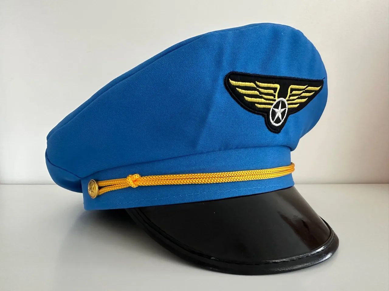 Carnaval Boné de piloto azul com estrela - Novo - Foto 3