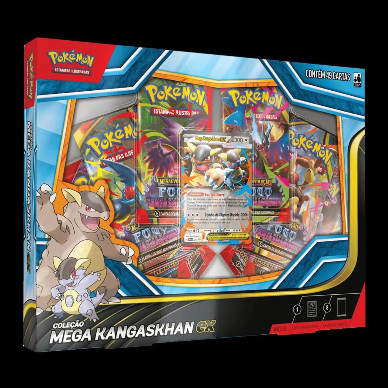 Box kangaskan ex pokémon original copag 