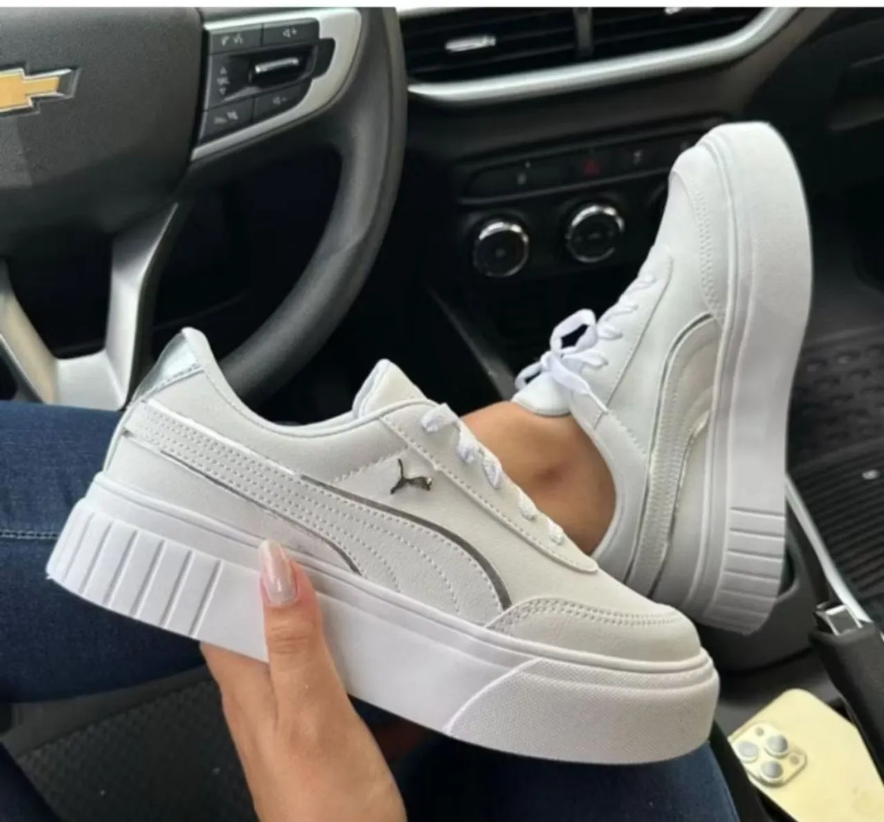 Tênis Puma Cali Branco Plataforma - Novo e Original