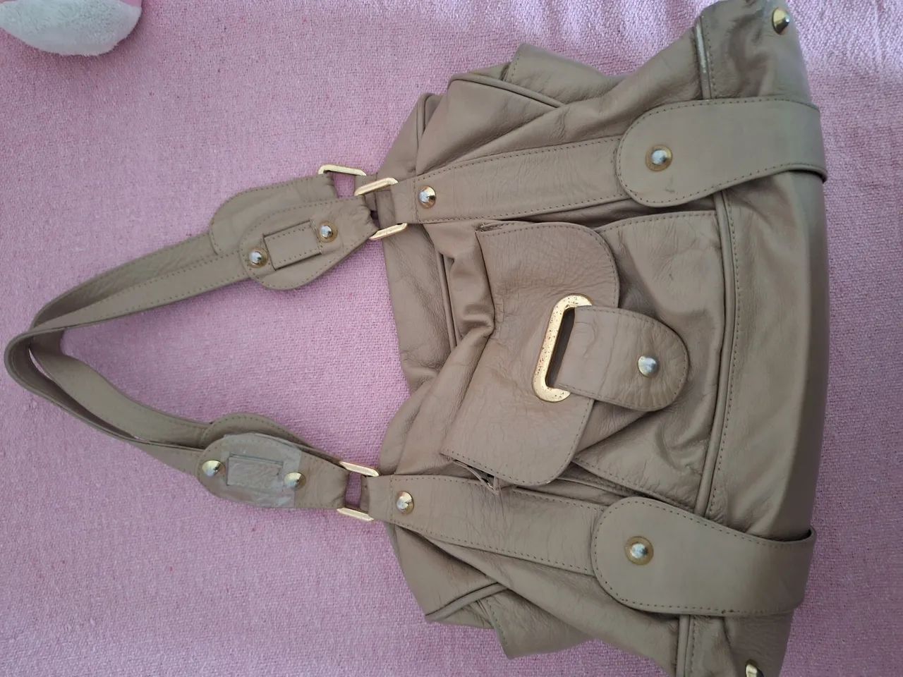 Bolsa de Ombro Bege - Foto 4