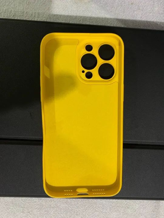 Capinhas para iPhone 14 Pro Max Semi novas silicone aveludada - Foto 4
