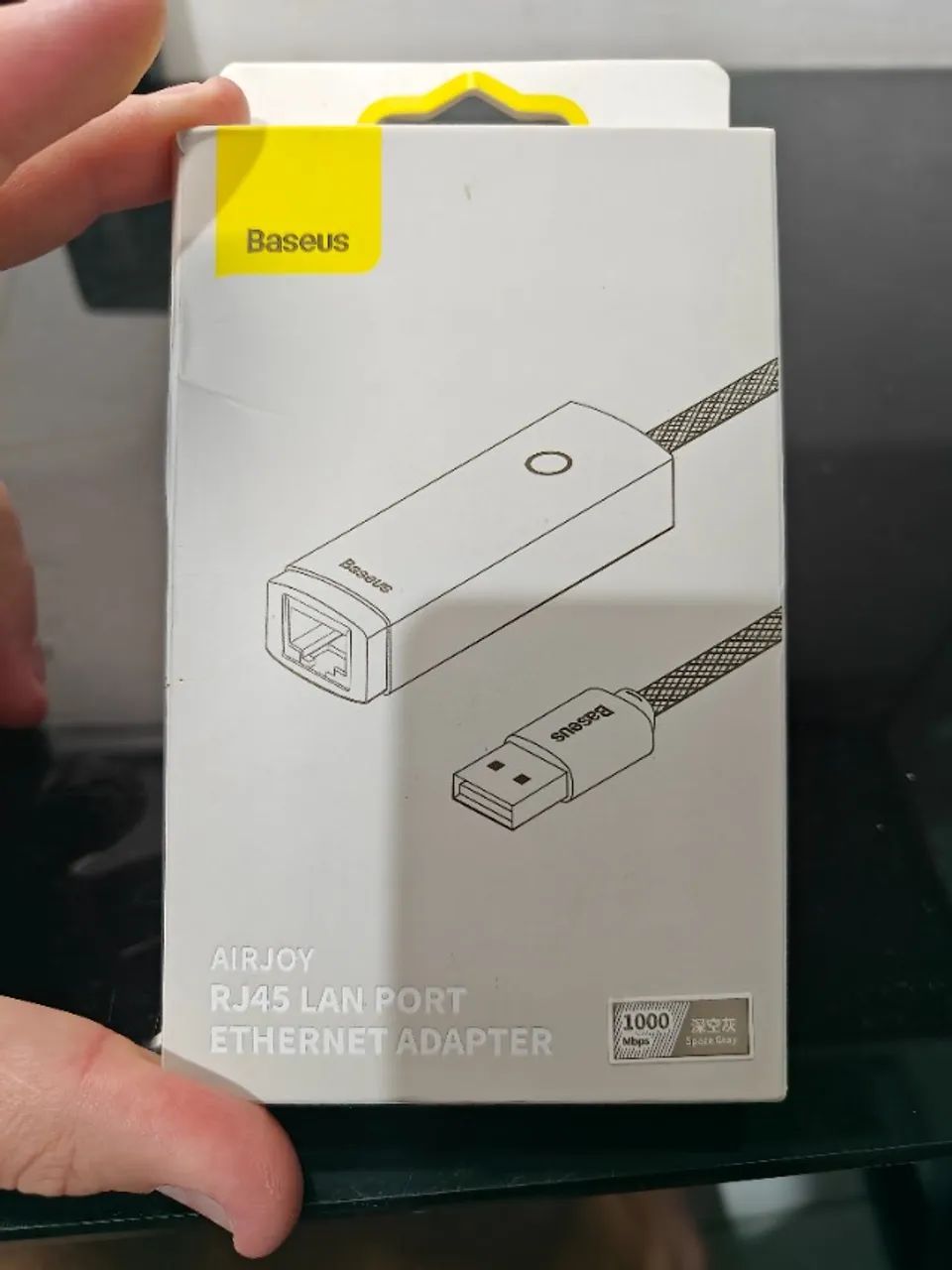Placa de rede gigabit 1000 Mbps USB Baseus, ideal para melhorar a velocidade da rede! - Foto 3