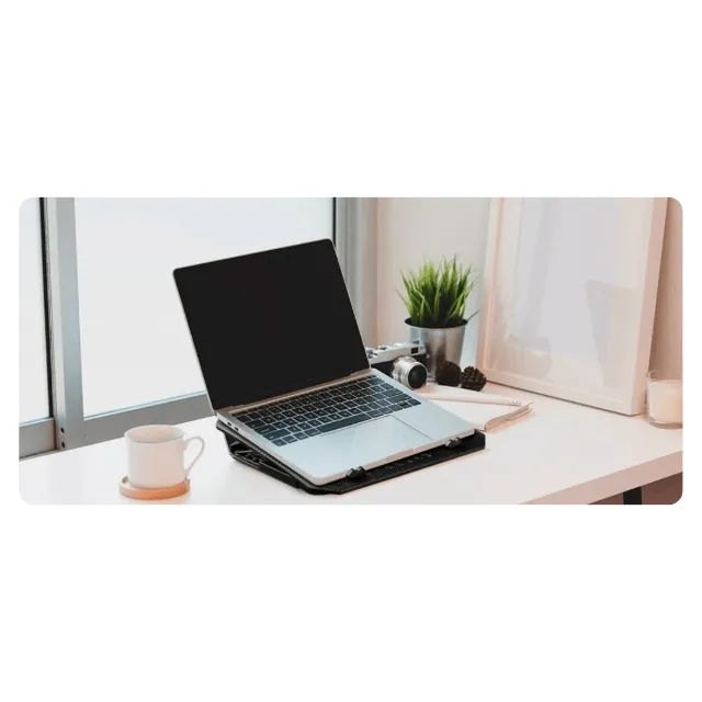 Suporte Notebook Cooler Dual Fan Com Led AC392 - Multilaser  cod: 30020 - Foto 5