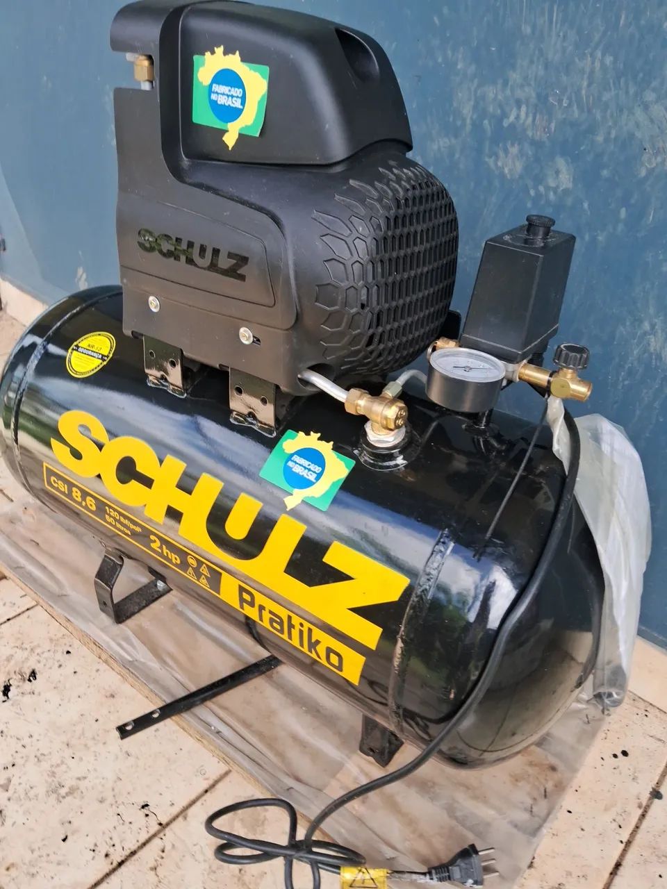 Compressor de ar Schulz 50 litros .  - Foto 3