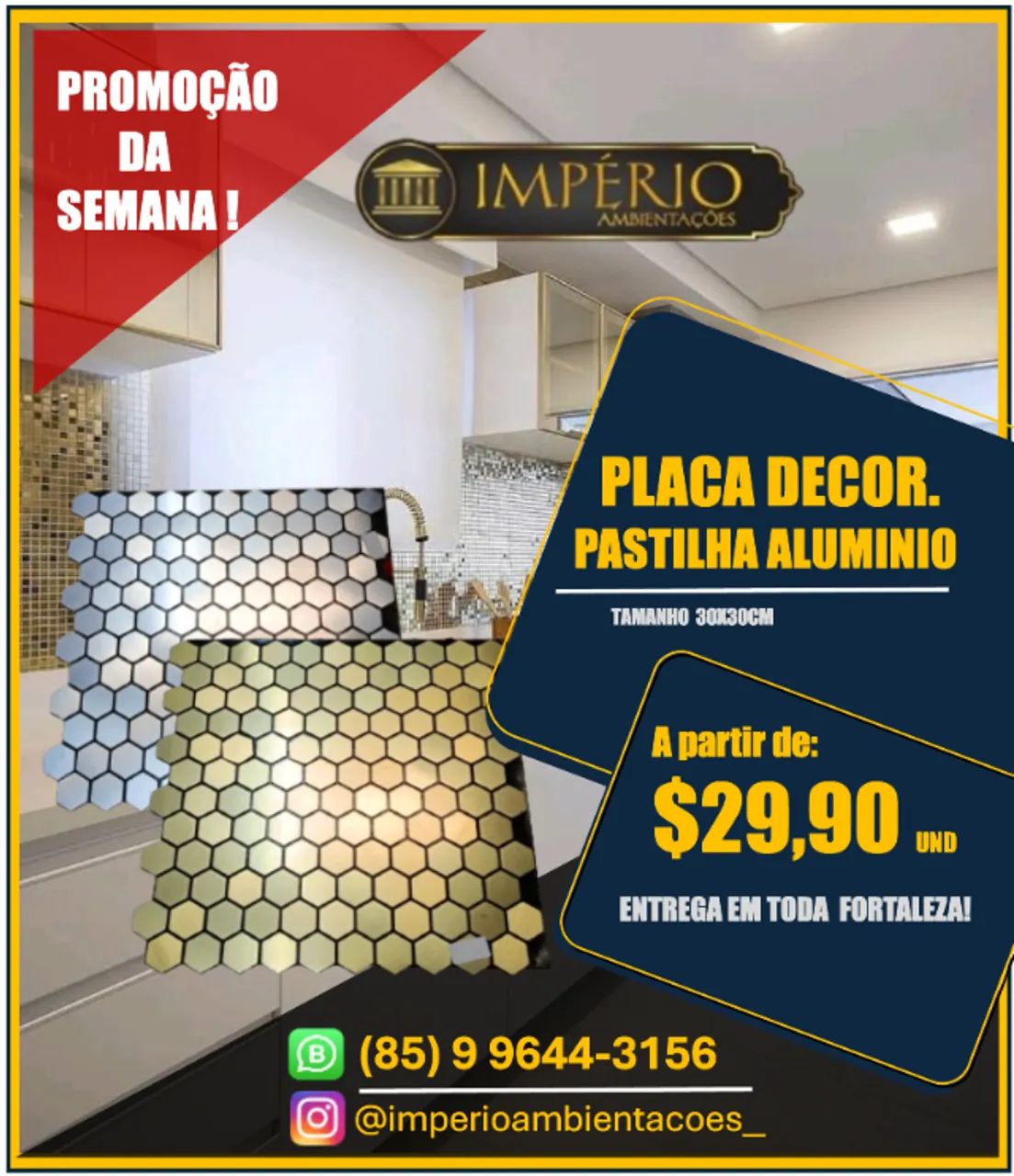PASTILHA DECORATIVA EM PROMOÇÃO
