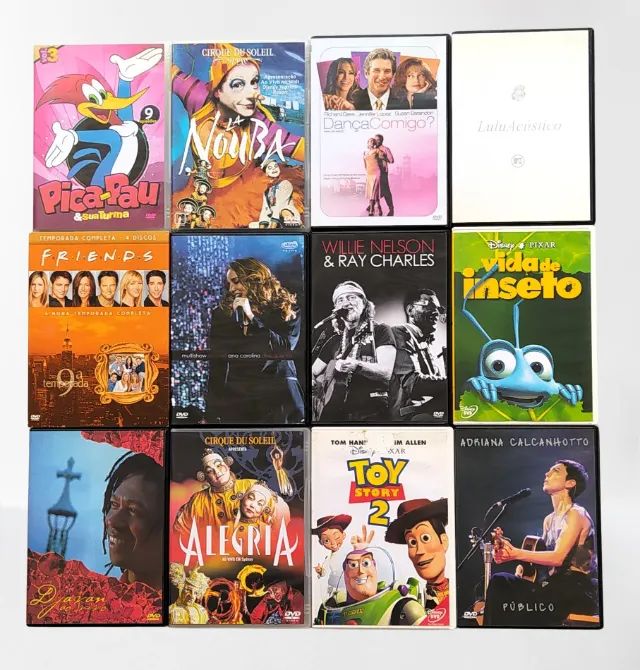 Dvds Usados Variados Kit Com 12 Unidades Originais