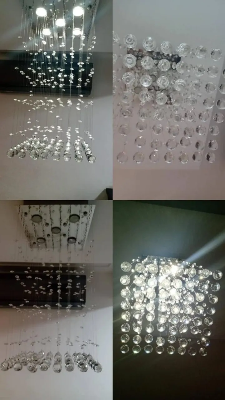 Lustre de Cristal Moderno para Sala de Estar