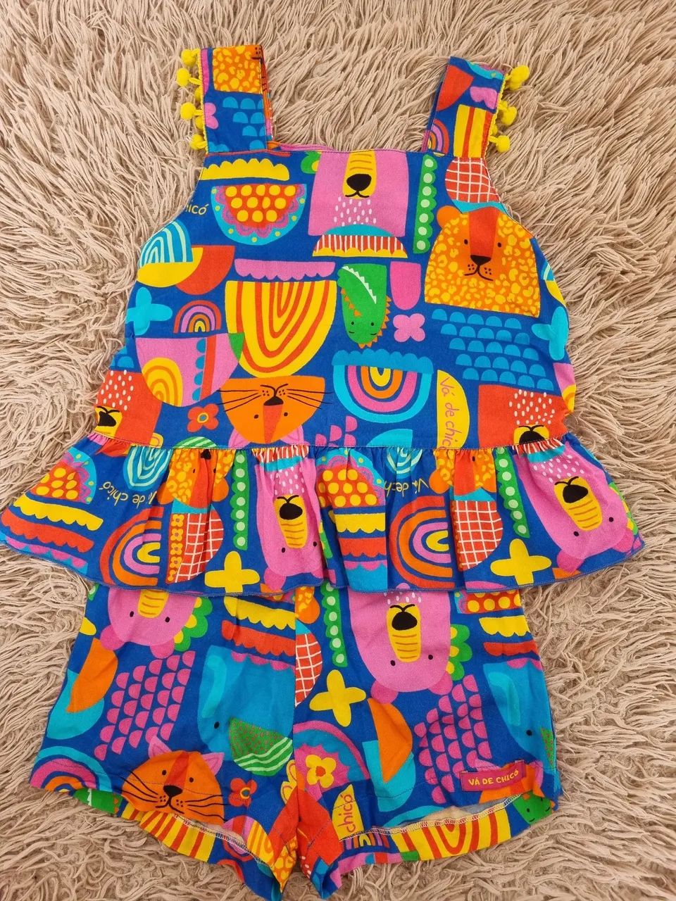 Conjunto Infantil Colorido Va de Chicó Roupas Infantis São