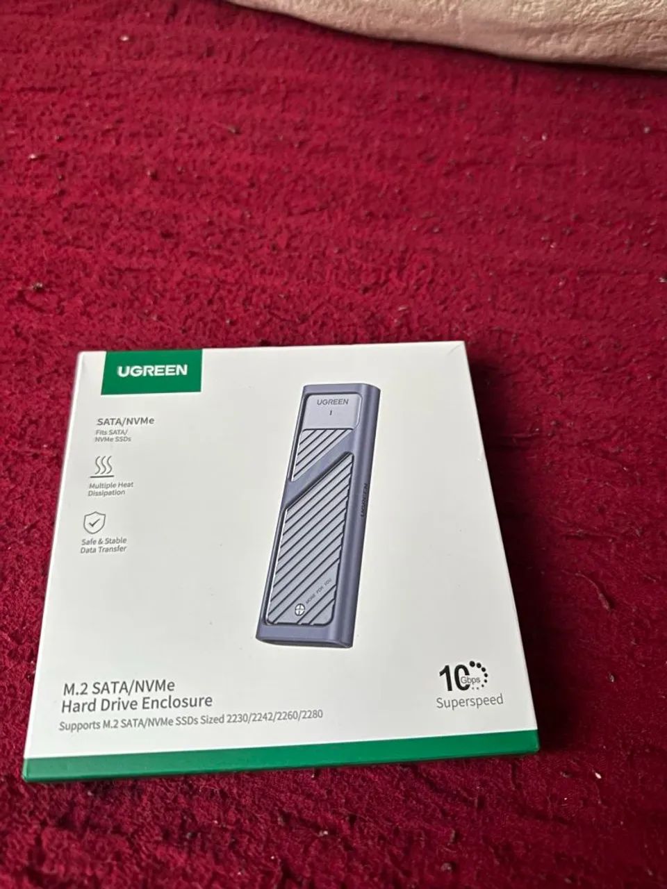 Enclosure UGREEN M.2 SATA/NVMe - Novo na Caixa!