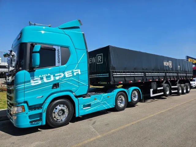 Scania R460 SUPER Ano 24 6x2Geladeira + 4 Eixo Graneleiro Guerra ano 23 13.5x 1.80mts - Foto 5