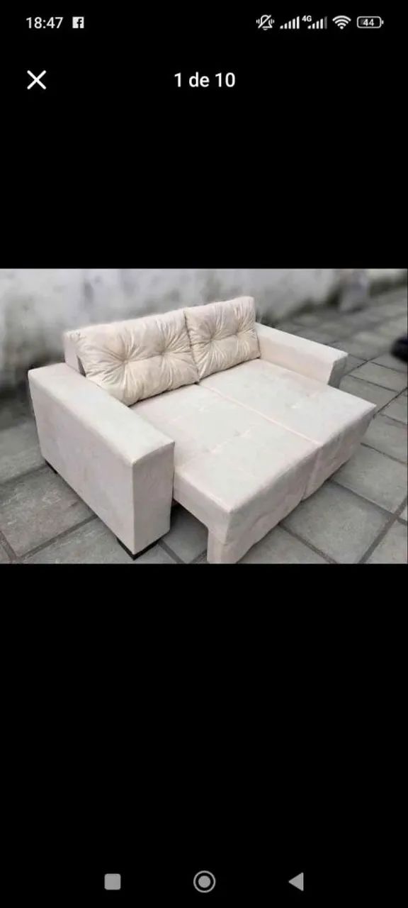 Sofá retrátil  Confortável mais frete - Foto 3