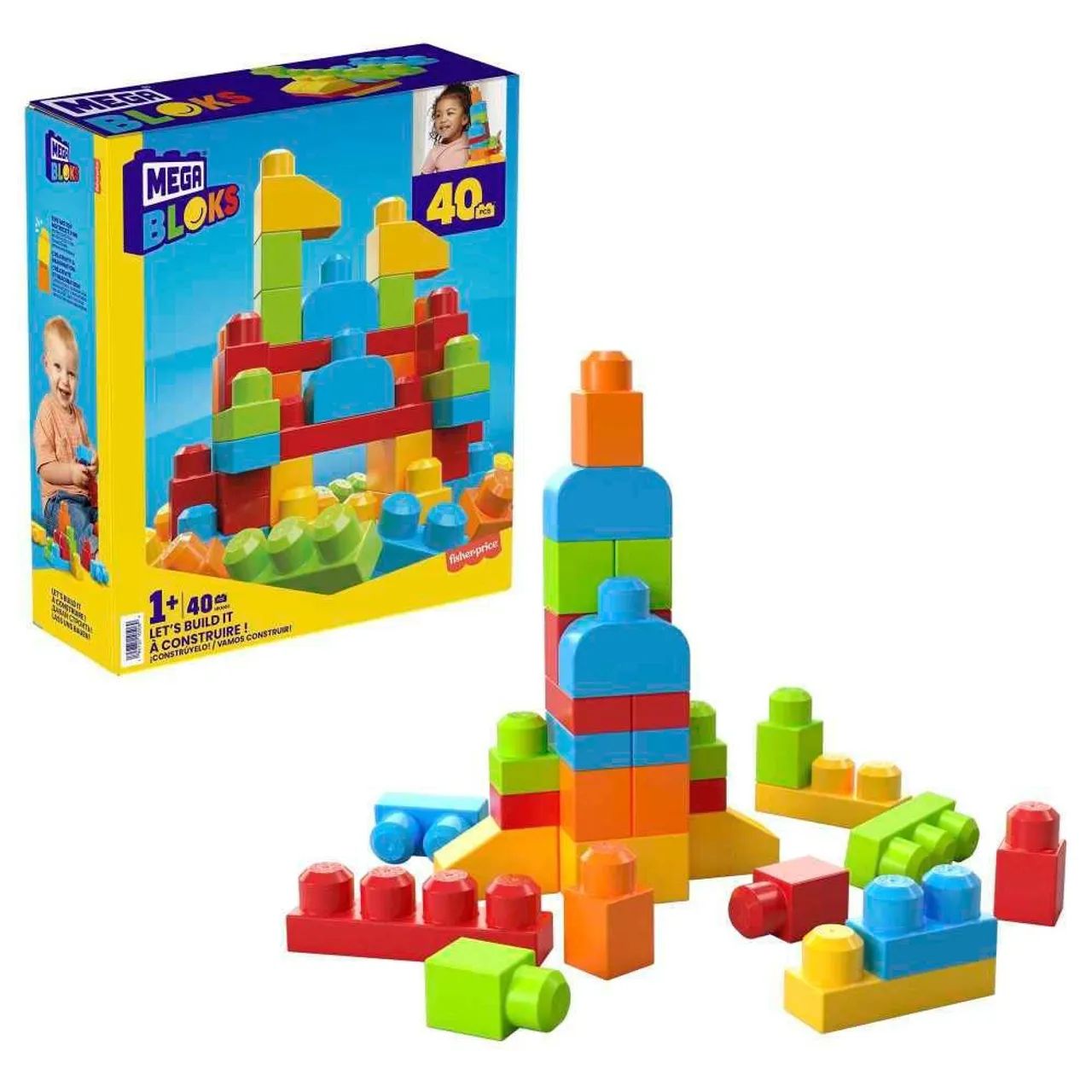 Brinquedo Mega Bloks 40 peças Fisher Price (Novo) - Foto 3