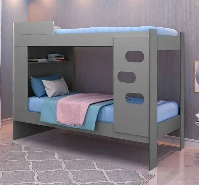 Beliche com Cama Auxiliar 100% MDF Escada e Proteção Lateral novo entregamos