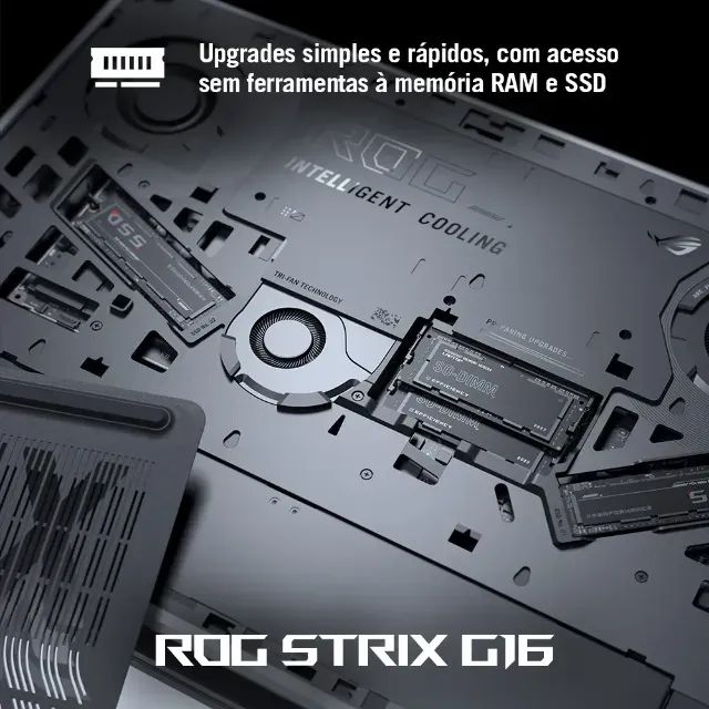 Notebook Lacrado Asus Rog Strix G16 Intel Core I9, Rtx 5060, 16gb Ra Eclipse Gray - Foto 5
