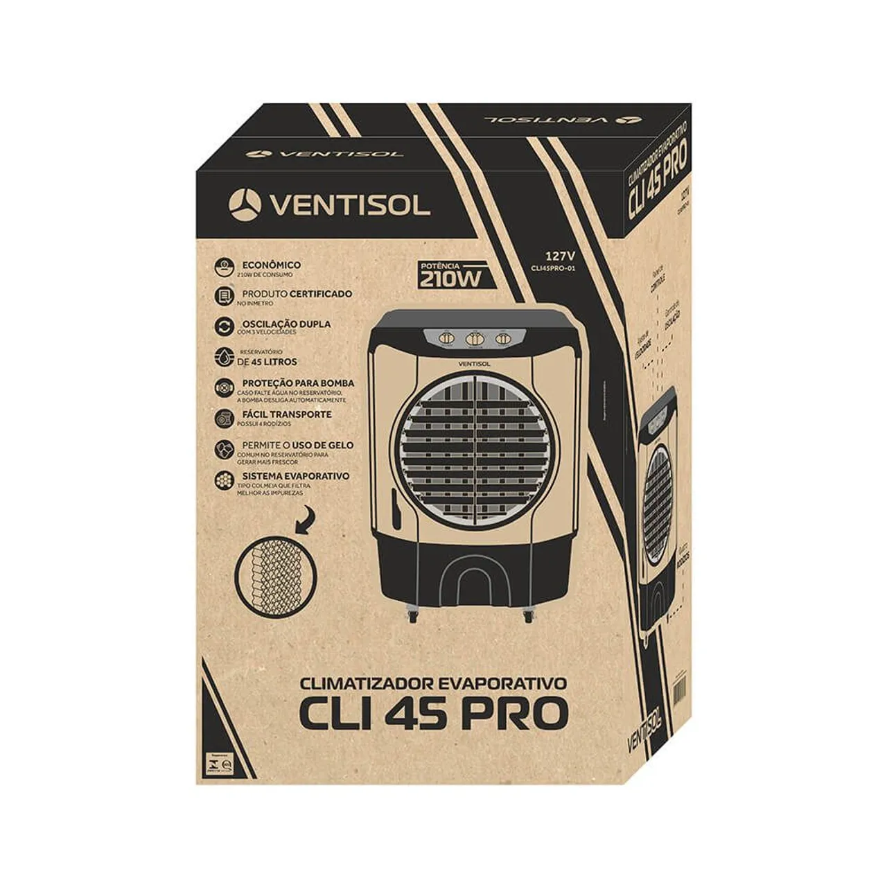 Climatizador CLI45 PRO CLI45PRO-02 45L 210W 220V
