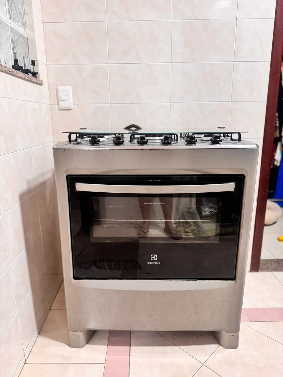 Fogão Electrolux inox super novo 