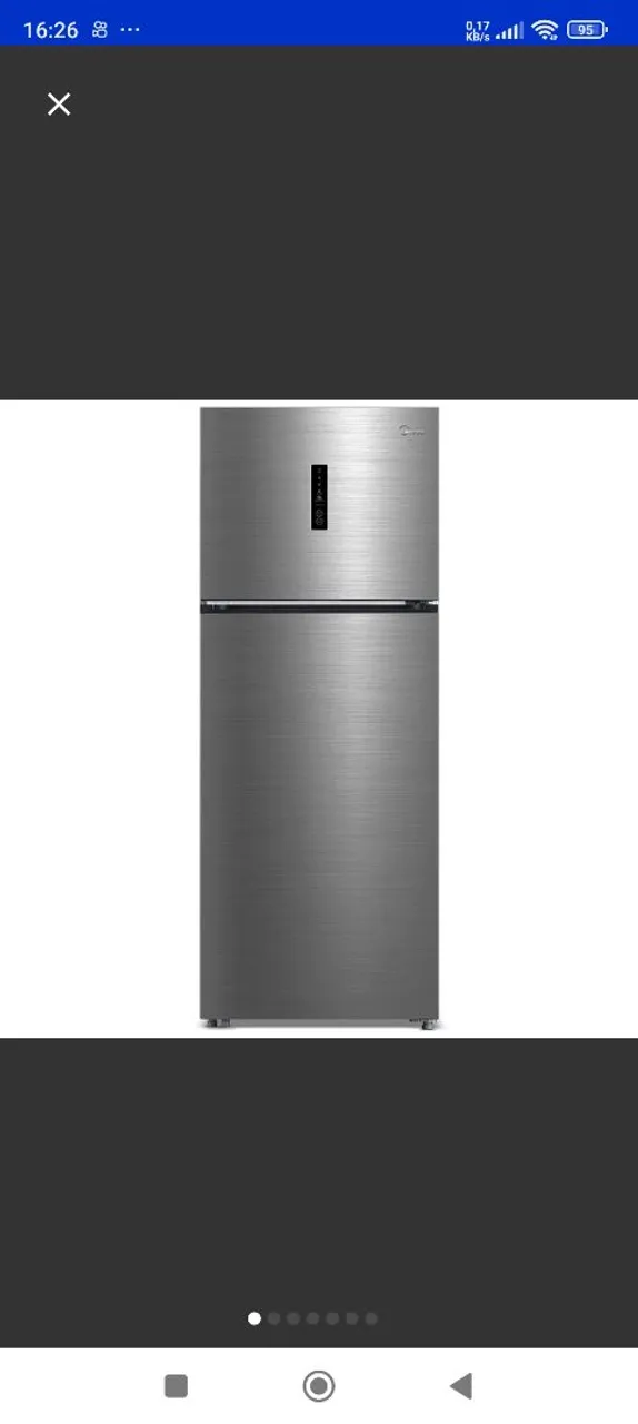 Geladeira Midea Frost Free 328 Litros Aço Escovado