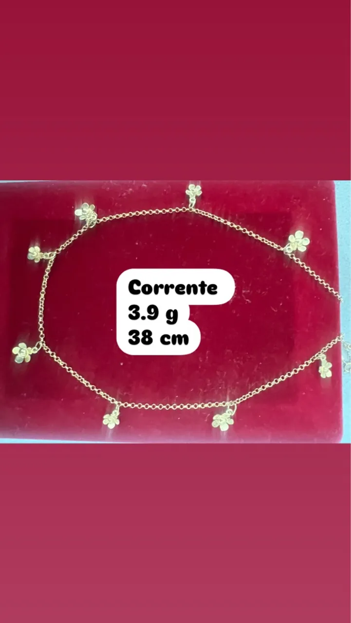 Corrente de ouro 18k com garantia eterna