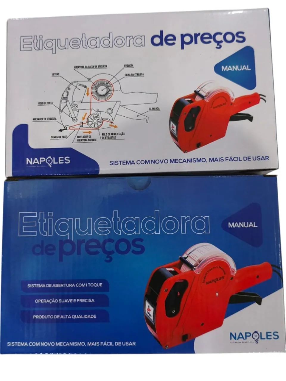 etiquetadora de preço manual na5500e napole 25x12,60x4,50 cm- vermelho - Foto 2