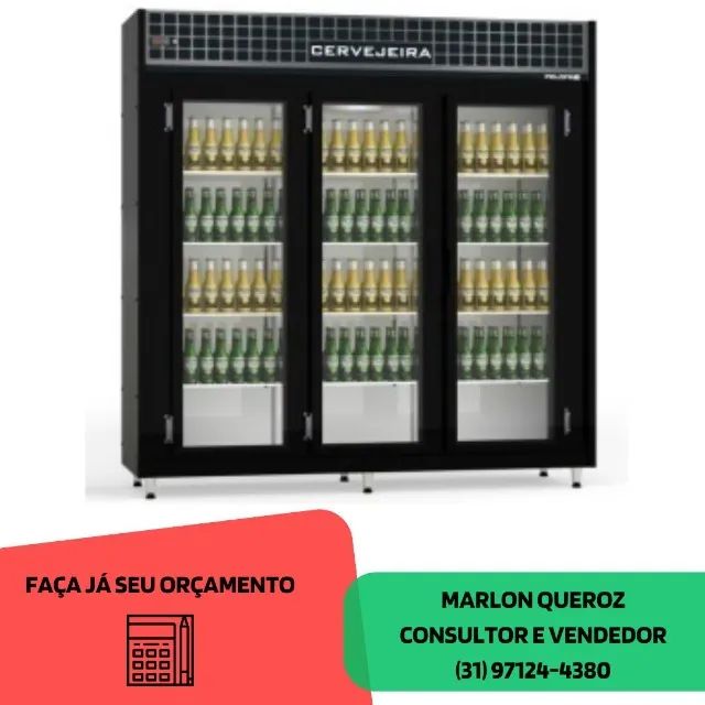 Cervejeira 03 Portas de Vidro 1542L Polofrio 
