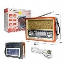 Radio Solar Fm Am Retro Caixa De Som Mp3 Bluetooth 5W Rms - Foto 6