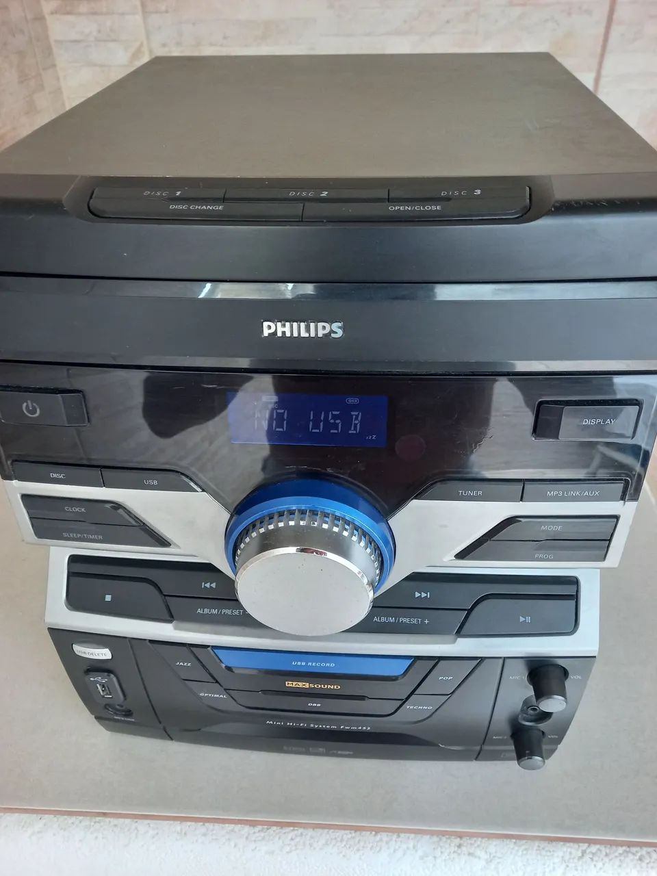 Mini System hi-fi Philips modelo FWM452X/78 com DEFEITO - Foto 6