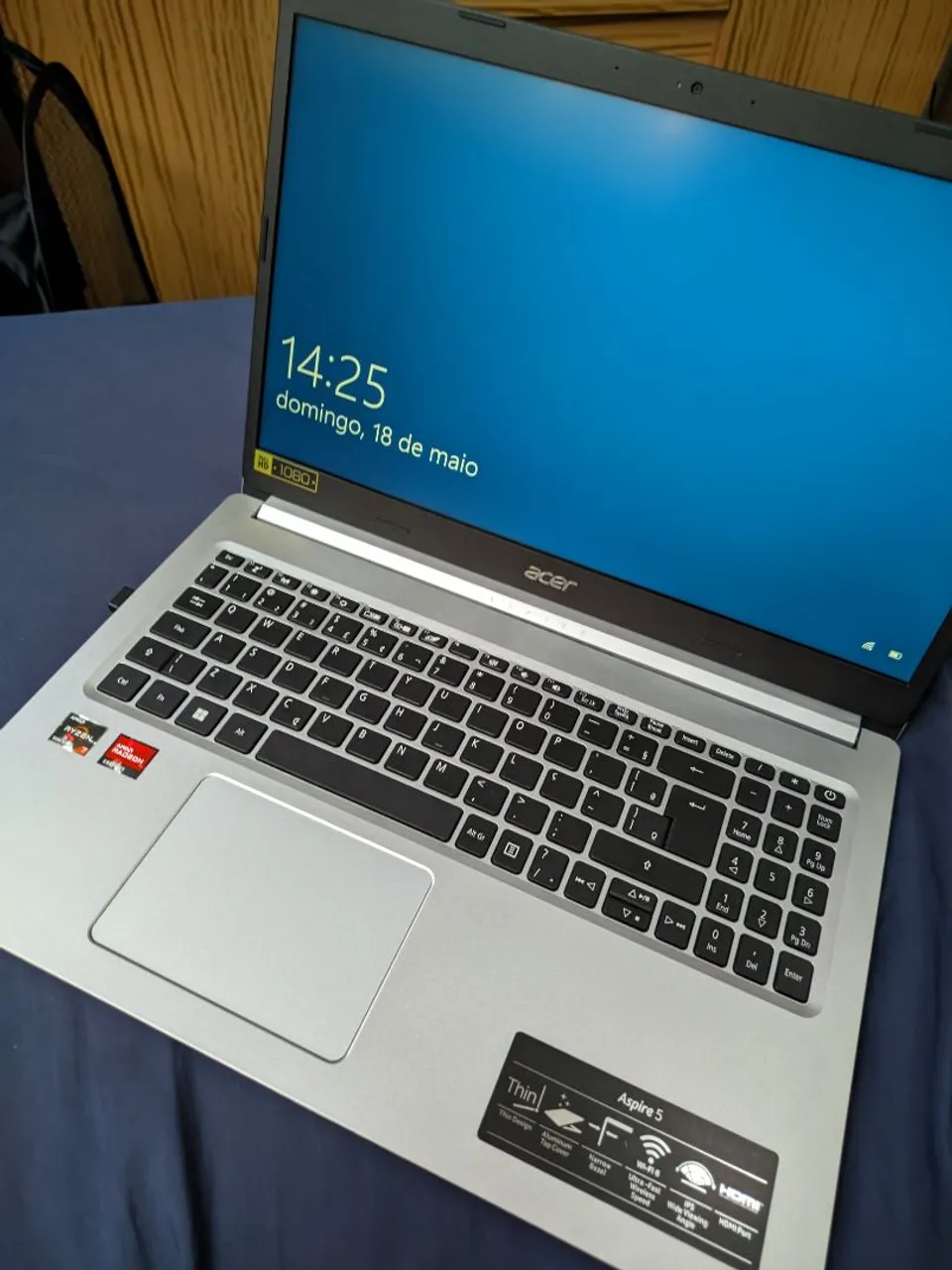 Notebook Acer Aspire 5 Ryzen 7 | IPS | SSD 512 GB - Somente um 1 mês de uso.
