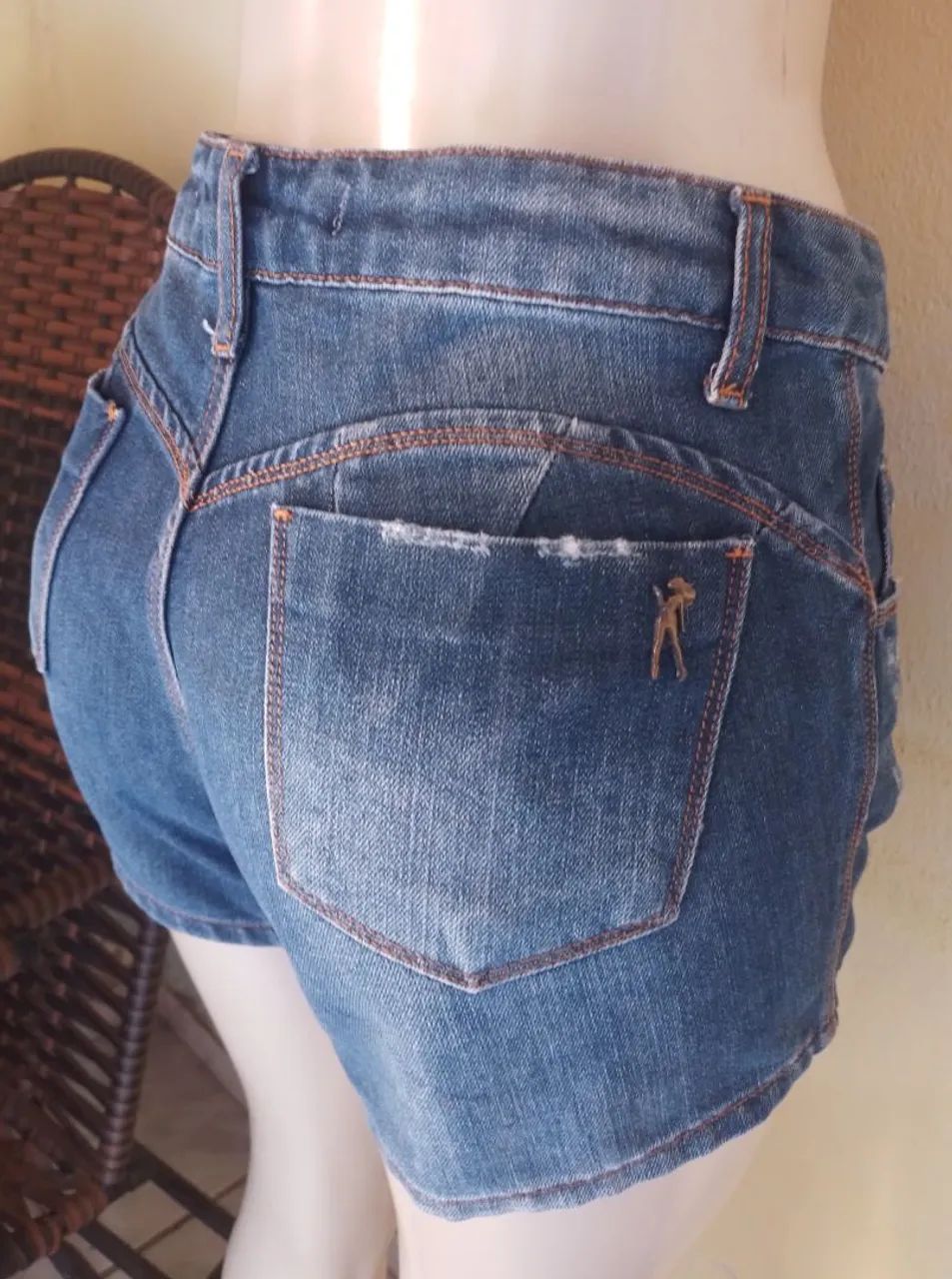 Short jeans Miller tamanho 40 - Foto 3