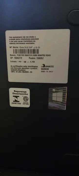 Computador NOVO Positivo Master Minipro C6300 I3-10100T, Ram8GB, SSD 128GB, WIFI - Foto 4