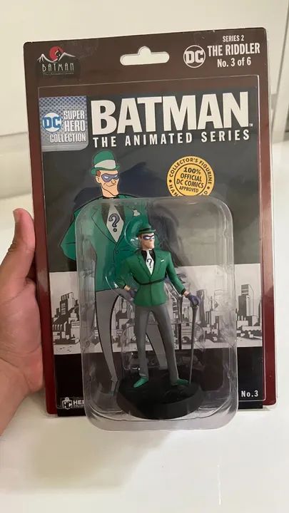 Miniatura Charada Batman Animated Series - Eaglemoss DC Super Hero Collection