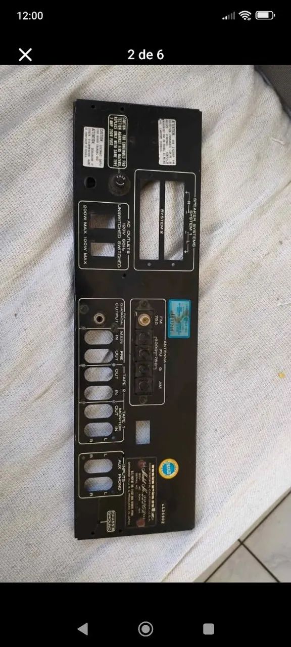 Painel traseiro Marantz 2226b - Foto 2