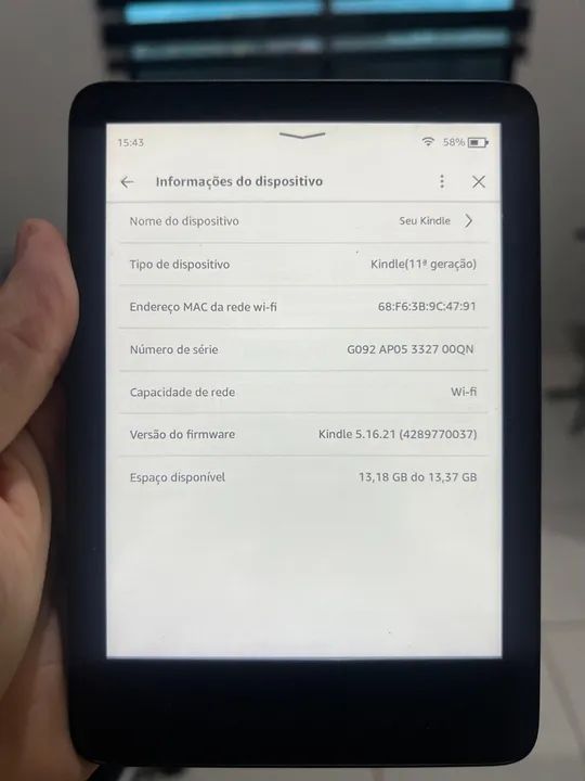 Kindle 11ª Geração - 16GB - Excelente Estado - Foto 3