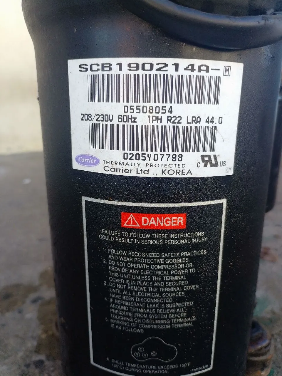Compressor Carrier SCB190214A-M