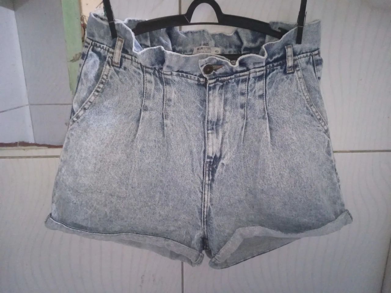 Shorts BLUESTEEL Jeans Feminino N;40 - Foto 3