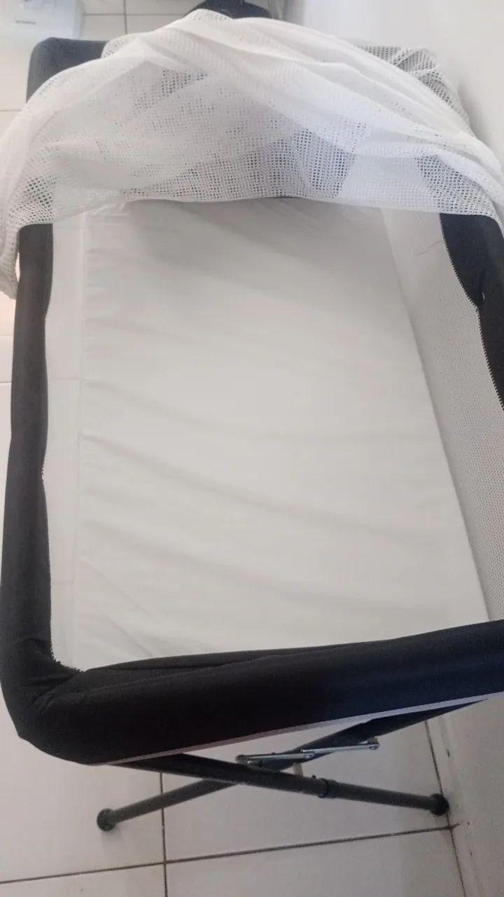 Berço portátil Galzerano com colchão feito sob encomenda para maior conforto do bebê - Foto 2